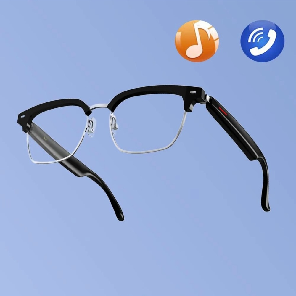 senbono UNISEX bluetooth smartglasses: transparent lenses. NON RXABLE!